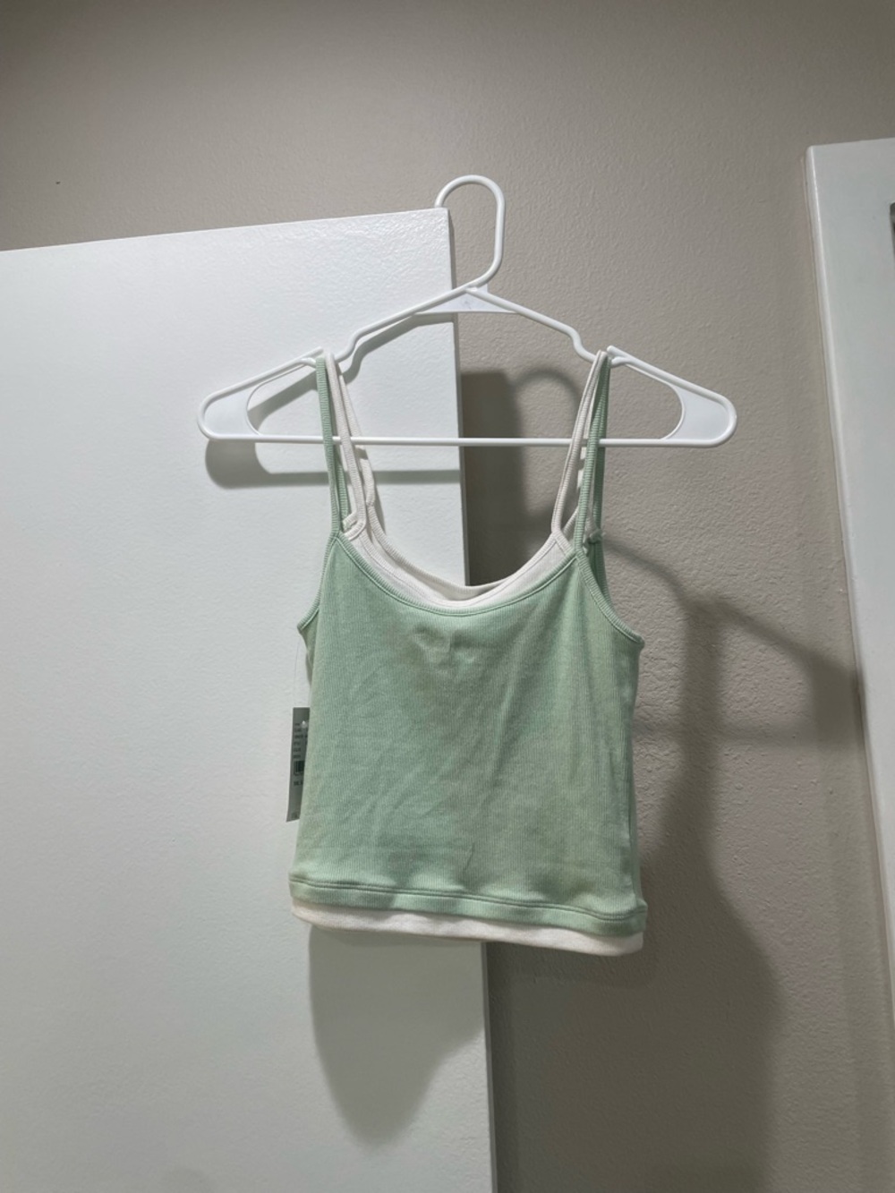 PacSun Mint Green Double-Layer Cropped Tank